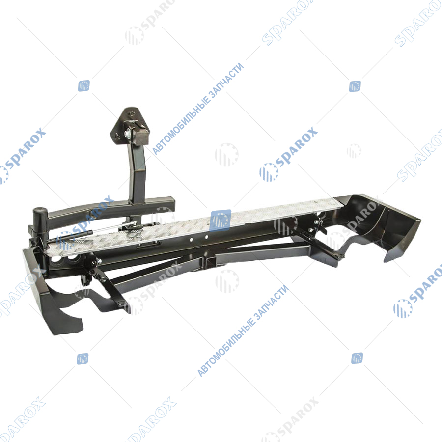 RIF080-21125 Бампер РИФ задний Toyota Land Cruiser 80 с квадратом под фаркоп, калиткой и фонарями (РИФ)