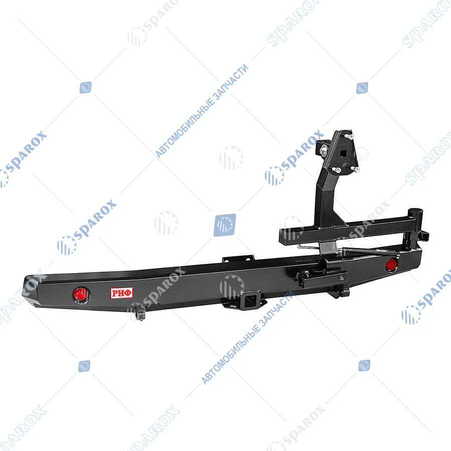 RIF452-21225 Бампер силовой задний УАЗ-452 с фонарями, калиткой, возможностью установки фаркопа, стандарт (РИФ)