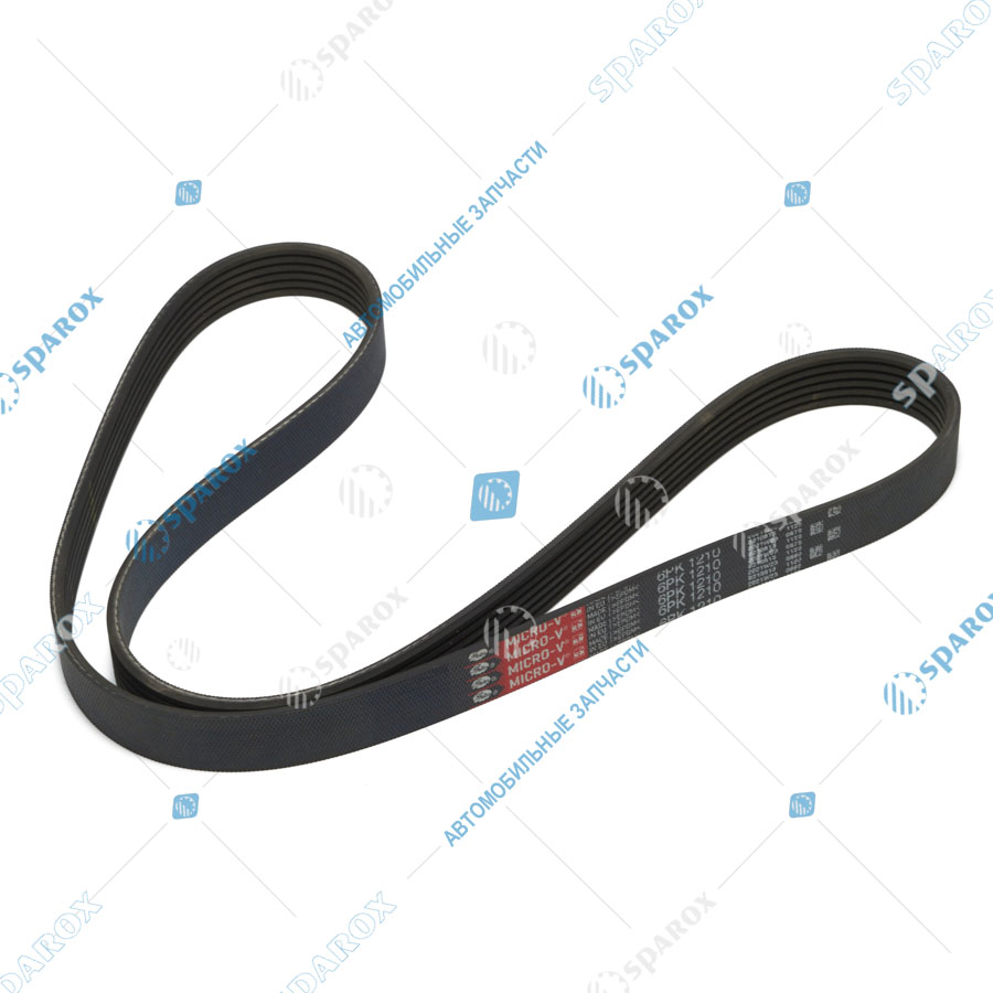 31602-1308020-05 Ремень 1210 (6PK1210) ДВ-409 с ГУР УАЗ, ДВ-406 без ГУР ГАЗель (ОАО УАЗ) Gates