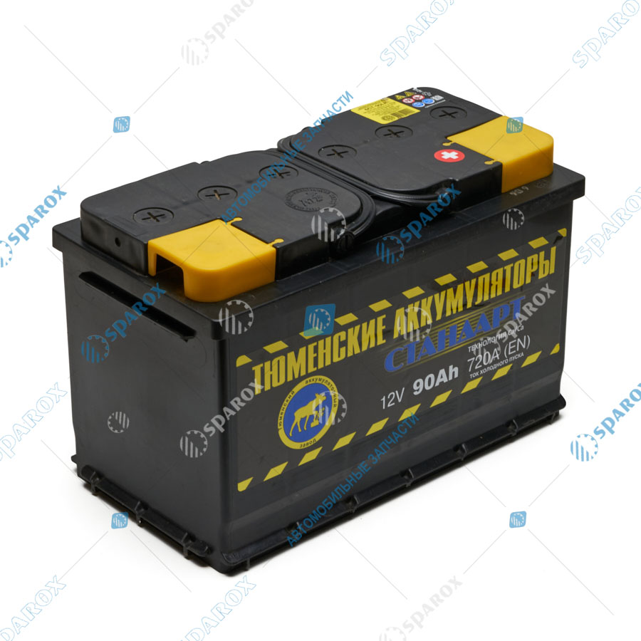 6СТ-90-3703010 Аккумулятор 6СТ90 обратная полярность, конусные клеммы STANDARD (АО Тюменский аккумуляторный завод)