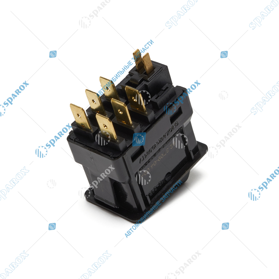 82-3709-04.09 Переключатель (клавиша) вентилятора отопителя ГАЗ, ПАЗ, УАЗ 82.3709-04.09 (Радиодеталь)