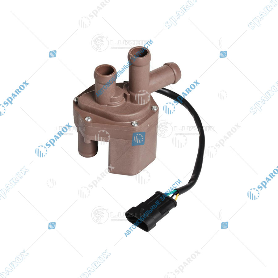 LUZAR-LVE0322 Кран отопителя ГАЗель(он) Next, C41R11, C41K31 электрический без сальник, 4 патрубка LVE0322 (LUZAR)