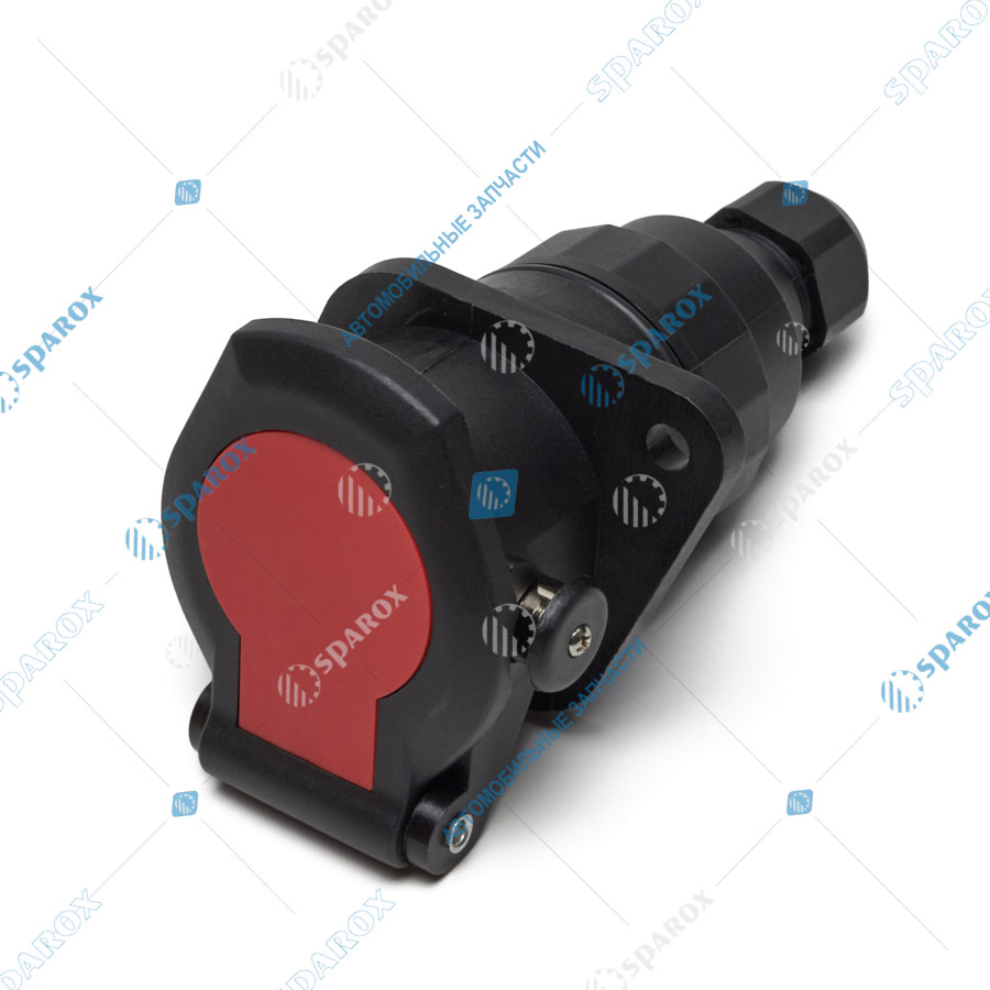 ДАЛИ-авто-DA-02859 Разъём кабеля  ABS 7 полосный, розетка с крышкой, на винтах