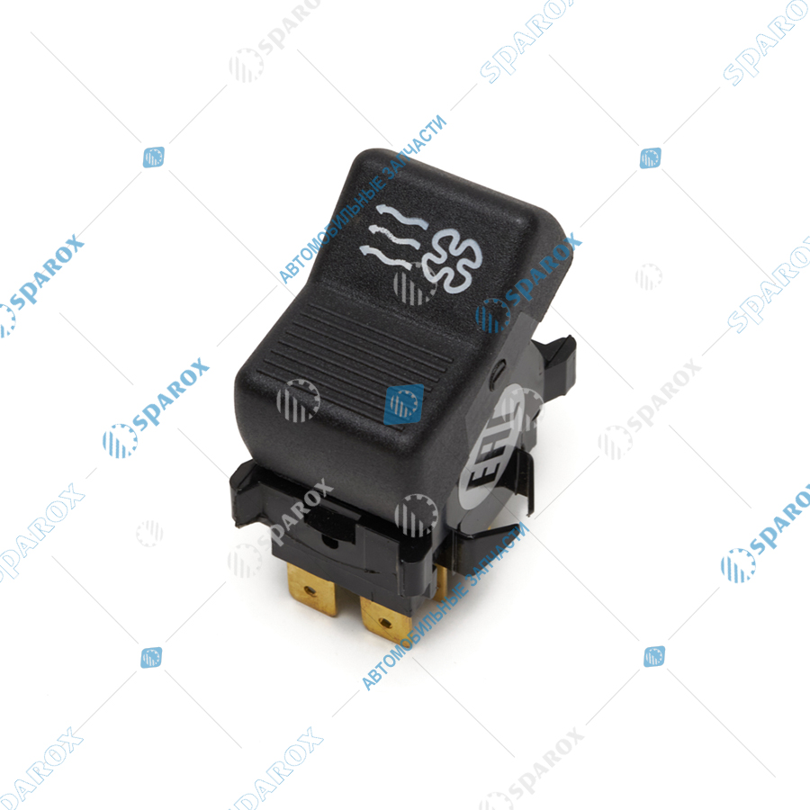 П147-3709-04.11 Переключатель (клавиша) вентилятора отопителя Камаз, ГАЗ, УРАЛ П147-04.11 (Автоарматура)