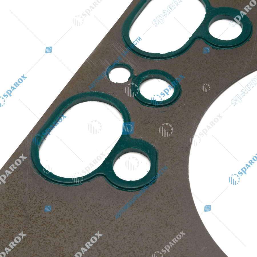 238Д-1003212-А Прокладка ГБЦ МАЗ, КрАЗ, УРАЛ(зеленый силикон на металлической основе в сборе)