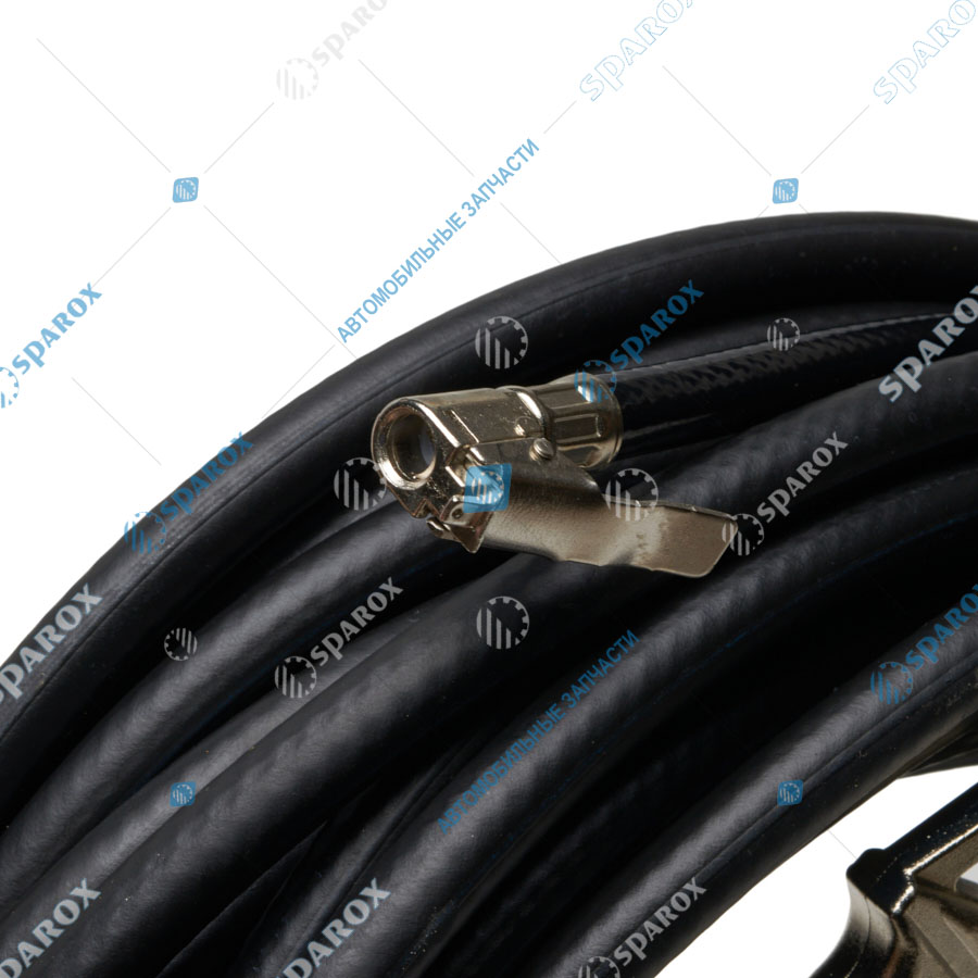 ДАЛИ-авто-DA-02990 Шланг подкачки колес с манометром и пистолетом 24м 20 атм(5 шт уп)(Россия)