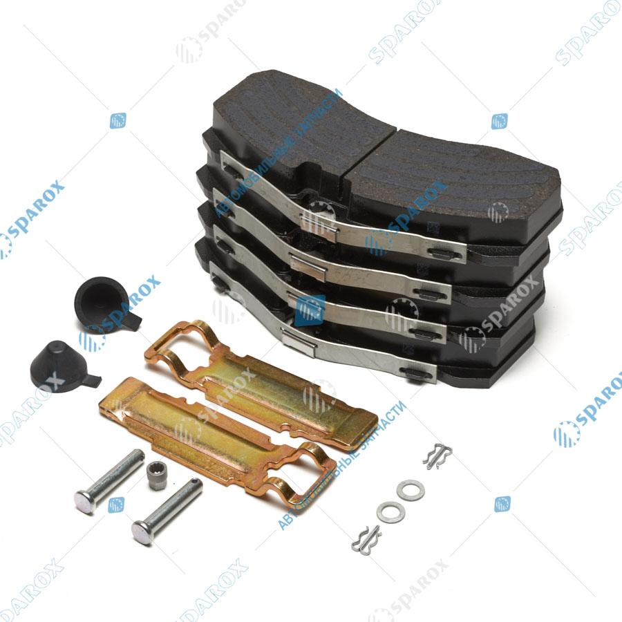 K046771K50 Комплект колодок (К031488, К038594) Камаз (КНОРР-БРЕМЗЕ) (К5)