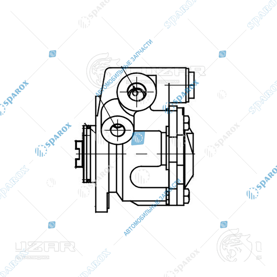 LUZAR-LPS0703 Насос ГУР Камаз, ПАЗ, ГАЗ  дв.Cummins ISBe/ISF3.8 LPS0703 (LUZAR)