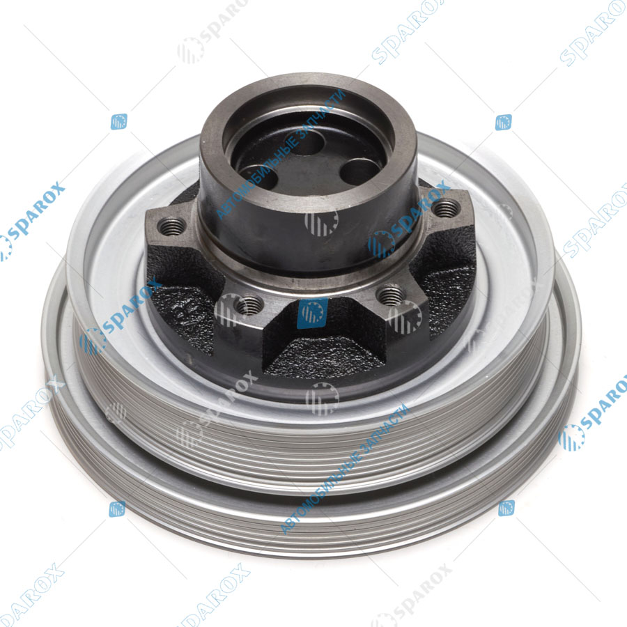 650-1005051-01 Шкив вала коленчатого со ступицей в сборе (Автодизель) дв.ЯМЗ-650,651 ЕВРО-3,4