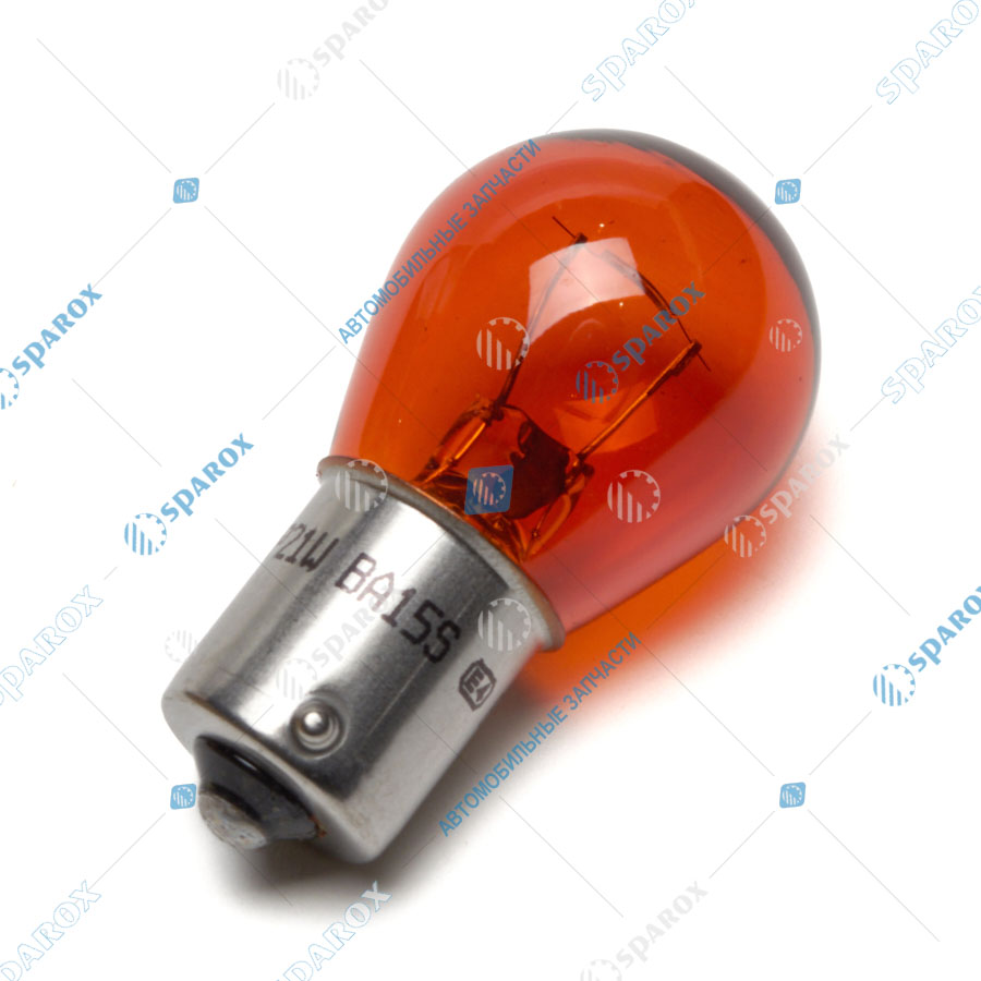 А12-21-3-61213ORANGE/10 Автолампа PY21W 12V 21W BA15s желтая 61213 (МАЯК)