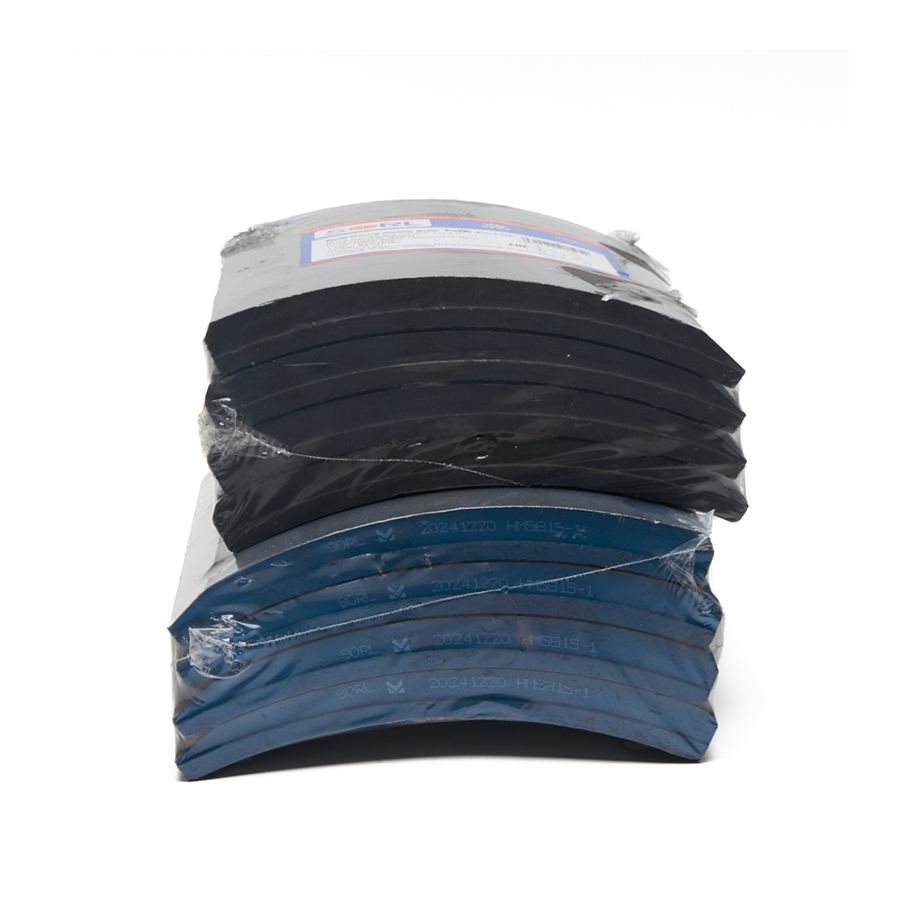 HM5815-1 Накладка тормозная, комплект 8 шт. заклепки 64 шт. 410x223 1-й рем. MAN, MERCEDES-BENZ 19496 (SORL)