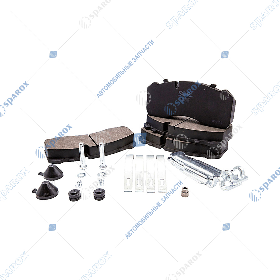HM4811+AK007 Колодки тормозные дисковые BPW, MAN, MERCEDES-BENZ, SAF 29095 (SORL)