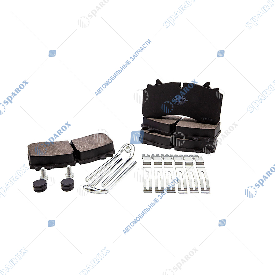 HM4809+AK010 Колодки тормозные дисковые SAF SKRB 9022WI, Wabco PAN 22-1 29162 (SORL)