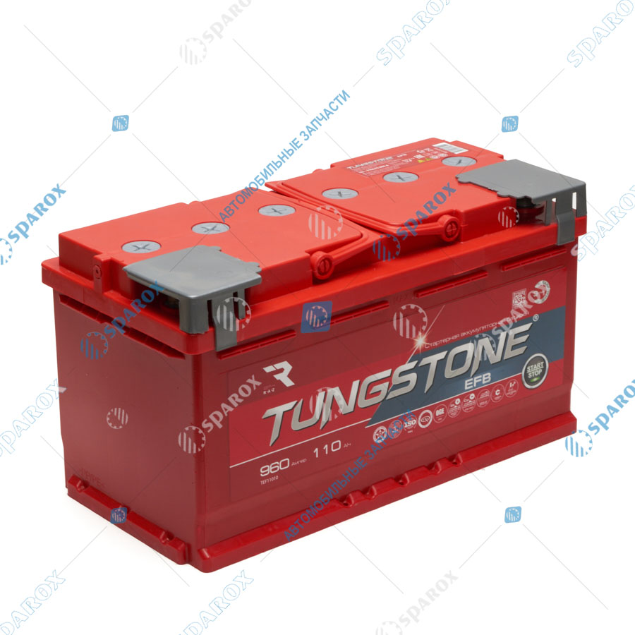 6СТ-110-3703010 Аккумулятор 6СТ110 пр. пол. TUNGSTONE EFB (завод Tungstone г.Рязань)