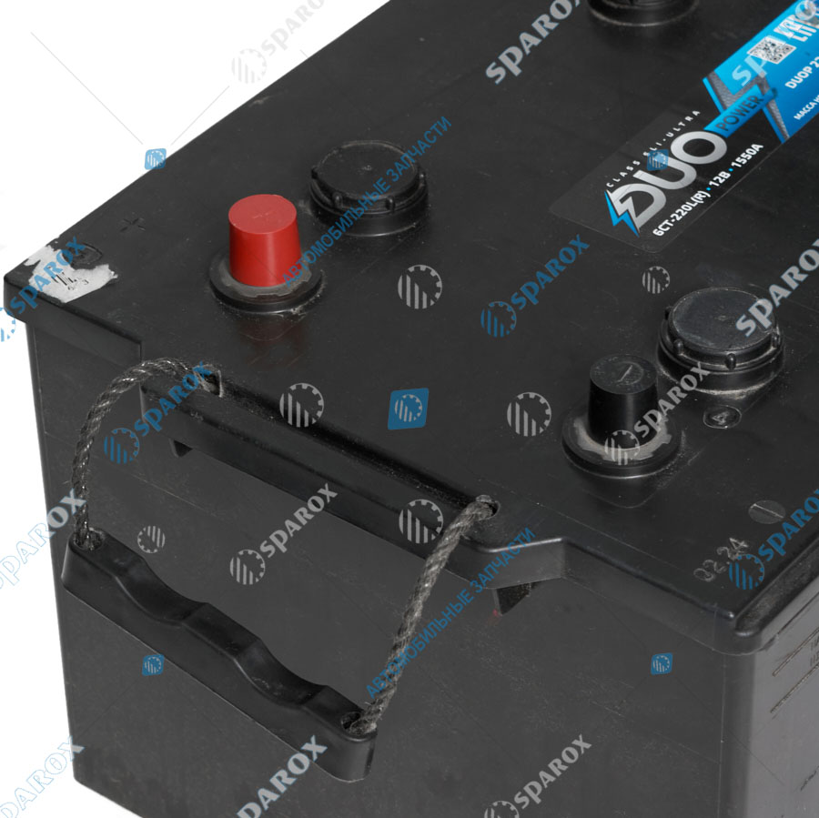6СТ-220-3703010 Аккумулятор 6СТ220 обр. пол., конусные клеммы DUO POWER DUOP 220-З-R-K (АкТех)