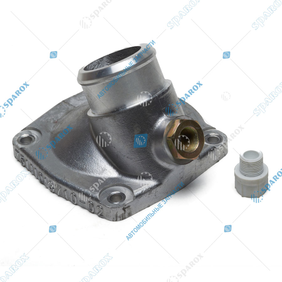 7511-1013710-02 Крышка теплообменника задняя МАЗ, КрАЗ, УРАЛ (алюминиевая)