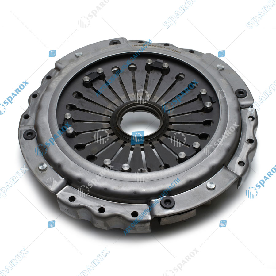 184-1601090 Диск сцепления нажимной в сб. МАЗ,УРАЛ,МЗКТ корзина - 184 (ПРАМО)