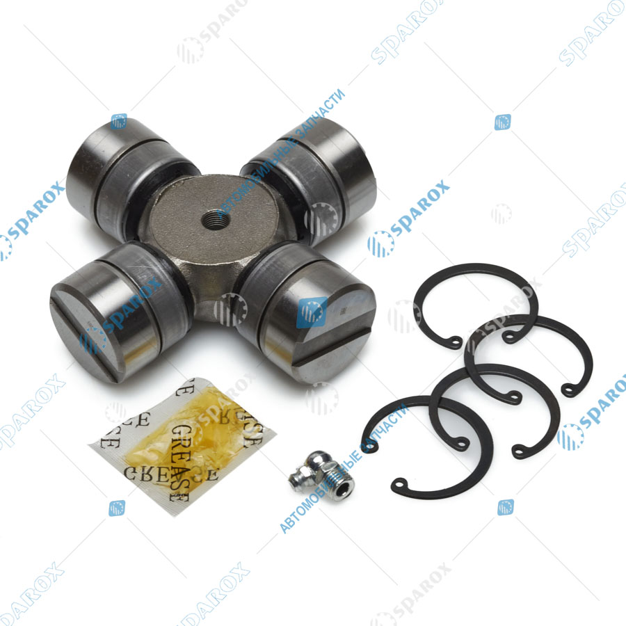 FENOX-UJ80006C3 Крестовина карданного шарнира КАМАЗ задняя с масленкой; смазка, крепеж UJ80006C3 (FENOX)