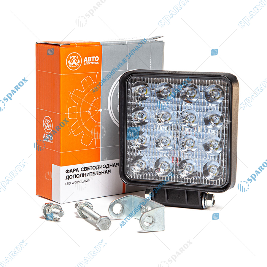 АЕ-AE48S-16LED-42HC Фара светодиодная квадратная направленный свет 12/24В 48Вт 16 диодов AE48S-16LED-42HC (АЕ) АЕ-AE48S-16LED-42HC Фара светодиодная квадратная направленный свет 12/24В 48Вт 16 диодов AE48S-16LED-42HC (АЕ)
