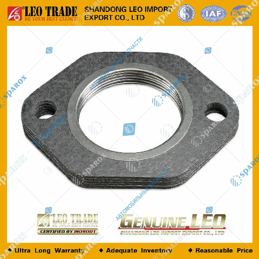 LEO Trade-LEO100195A Прокладка выпускного коллектора WD615, WP10 паронит (LEO Trade) LEO100195A