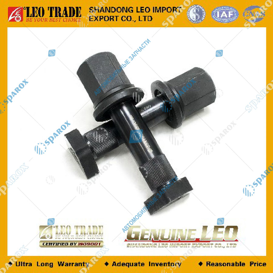 LEO Trade-LEO600026A Болт колеса заднего с гайкой (шпилька) с насечкой