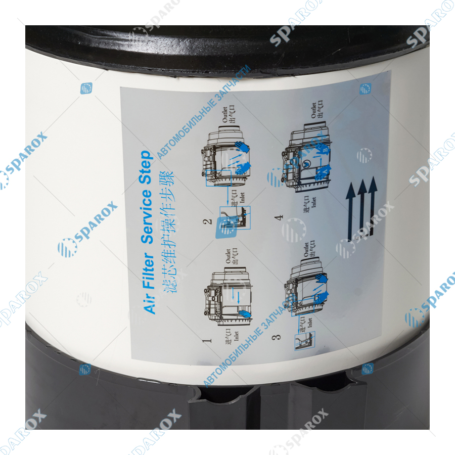 Hengst-E2114L-2 Фильтр воздушный Hengst E2114L-2 FOTON, SHACMAN X3000/X5000 комплект