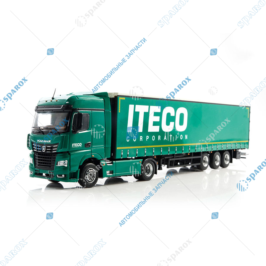 Микромодель-777.102989 Масштабная модель КАМАЗ-54901 с полуприцепом НЕФАЗ-93341 Iteco в мягкой упаковке