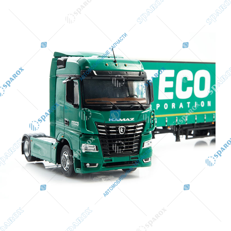 Микромодель-777.102989 Масштабная модель КАМАЗ-54901 с полуприцепом НЕФАЗ-93341 Iteco в мягкой упаковке