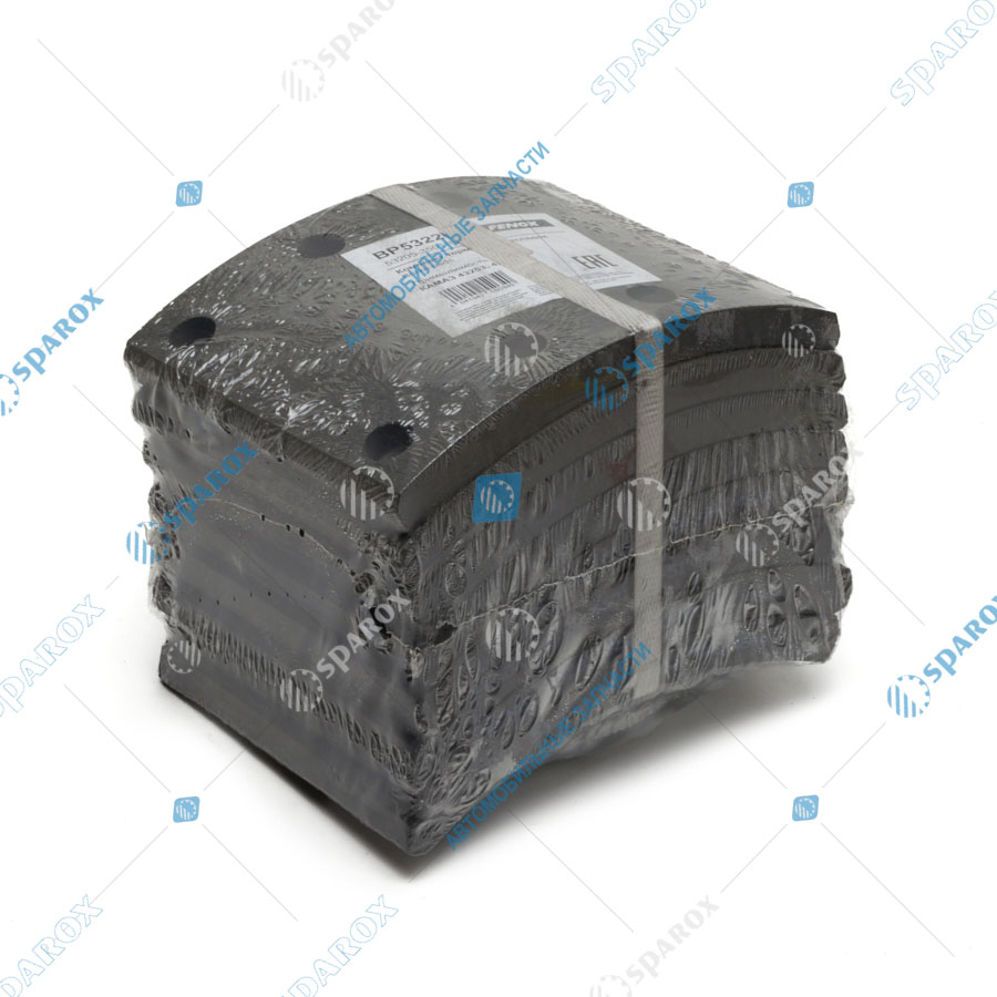 FENOX-BP53226 Накладка тормозной колодки КАМАЗ-53215, 65115 после 2013 г. сверленая
