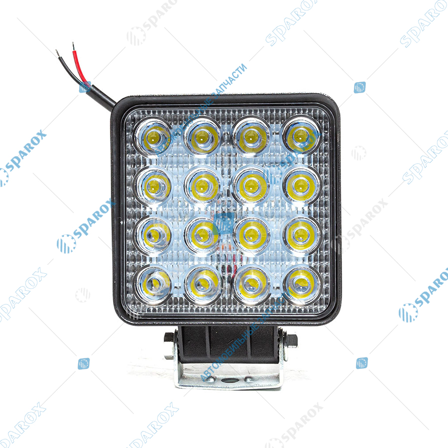 АЕ-AE48S-16LED-42PC Фара светодиодная квадратная 110х42х140 рассеяный свет 10/30В 48Вт 16 диодов AE48S-16LED-42PC (АЕ)
