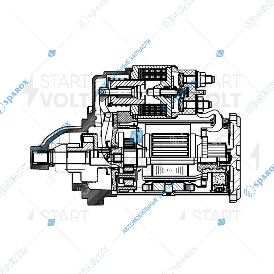 STARTVOLT-LSt0313 Стартер УАЗ Патриот с дв. ЗМЗ-409 Pro 2,2 Квт LSt0313 (STARTVOLT)