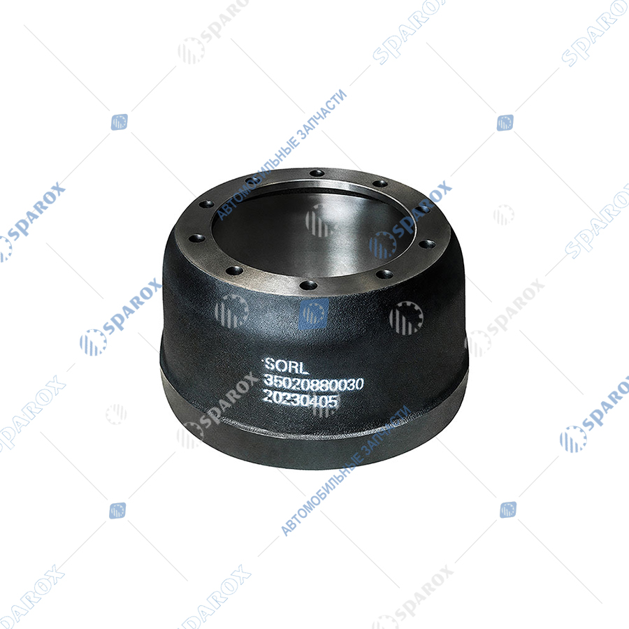35020880030 Барабан тормозной 420х200 H=284 d=290/335 n10x23 BPW HS/HZ ECO MAXX (0310977180) SORL 35020880030 Барабан тормозной 420х200 H=284 d=290/335 n10x23 BPW HS/HZ ECO MAXX (0310977180) SORL