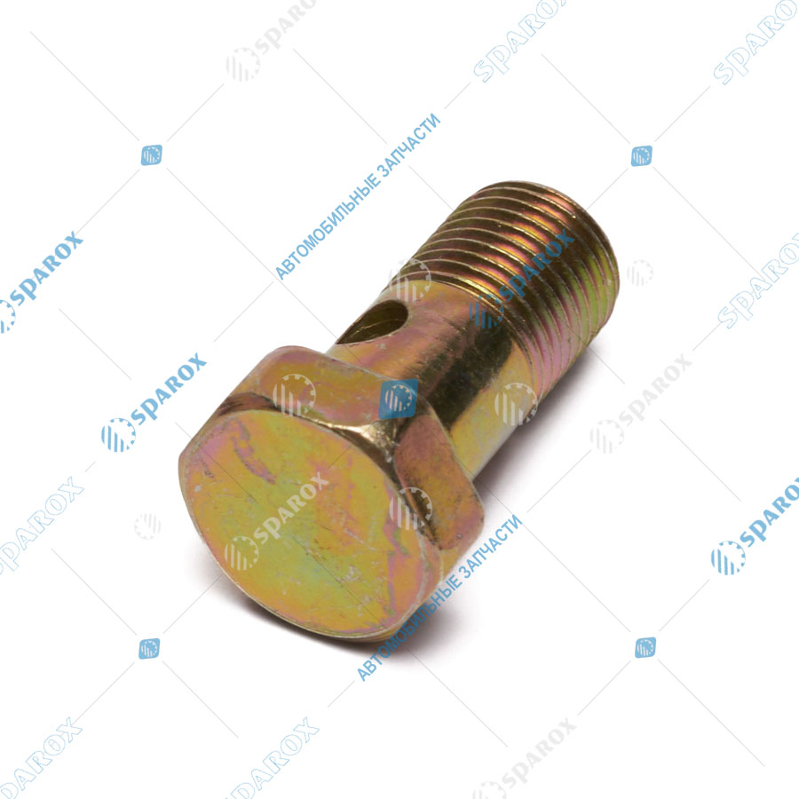 310122-П2-СПЕЦМАШ Болт-штуцер топливной трубки с 1 отв. М10х1 L=22 мм (дренажной трубки) (СПЕЦМАШ)