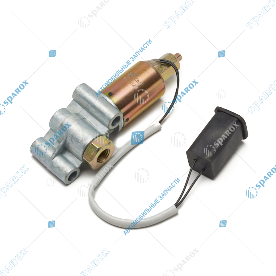 КЭМ 32.23-СПЕЦМАШ Клапан электромагнитн.включения гидромуфты (24В, 2 выхода, с проводом под фишку) КЭМ 32-23 (СПЕЦМАШ)