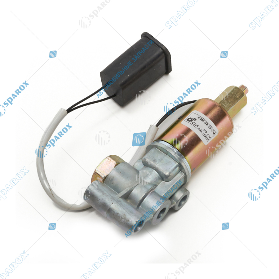 КЭМ 32.23-СПЕЦМАШ Клапан электромагнитн.включения гидромуфты (24В, 2 выхода, с проводом под фишку) КЭМ 32-23 (СПЕЦМАШ)