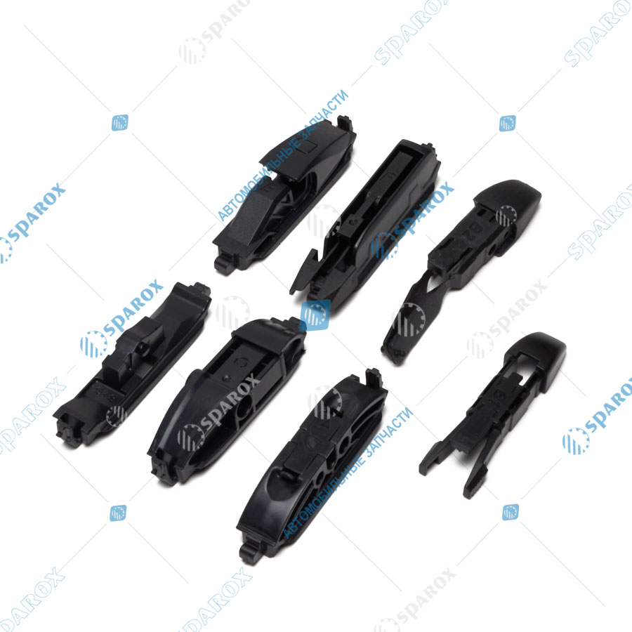 CARTRONIC-CRTR0135231 Щетка стеклоочистителя 600мм бескаркасная с набором адаптеров (9шт.) Премиум CRTR0135231 (Cartronic)