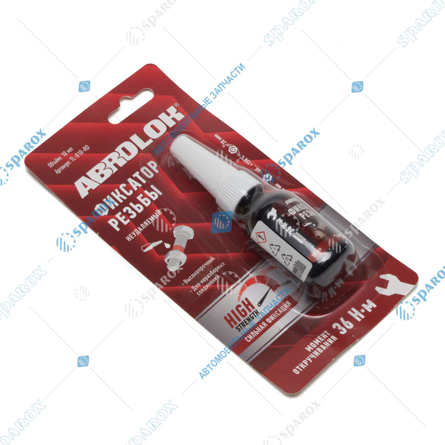 ABRO-TL-010-RD Фиксатор резьбовых соединений красный (10 мл) ABRO MASTERS TL-010-RD