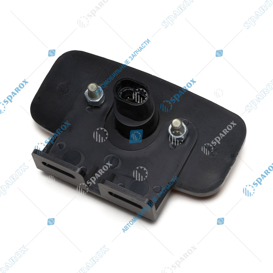 Евросвет-ГФ1.25 (КВ) Фонарь габаритный (прямоуг.) желтый светодиодный АМР с кронштейном (овальный разъем) 12/24В ГФ1.25КВ