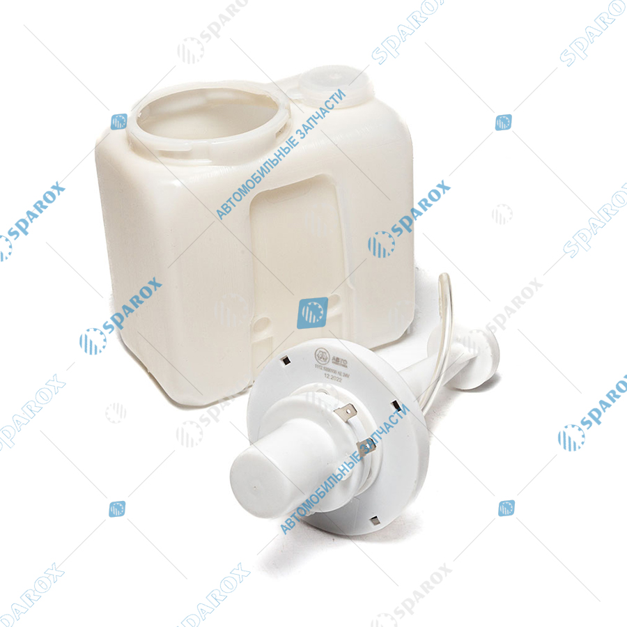 1112-5208000 AE Бачок омывателя Камаз, МАЗ, КРАЗ, ЗИЛ, БЕЛАЗ в сборе 24В, 2л мороковка 1112-5208000 (AE)