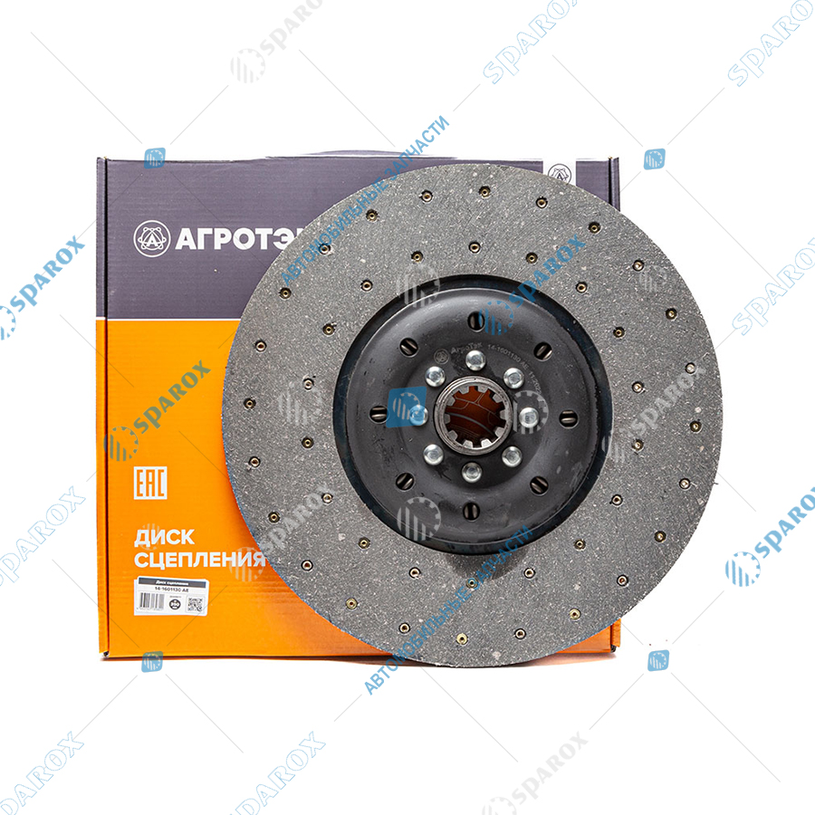 14-1601130 AE Диск сцепления ведомый, КамАЗ, УРАЛ, d=350мм