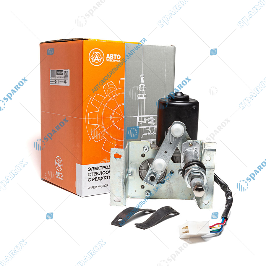 14-5215100-10 AE Мотор-редуктор стеклоочистителя ПАЗ левый 24В 50Вт (562-5205100-03) 14.5215100-10 (АЕ)