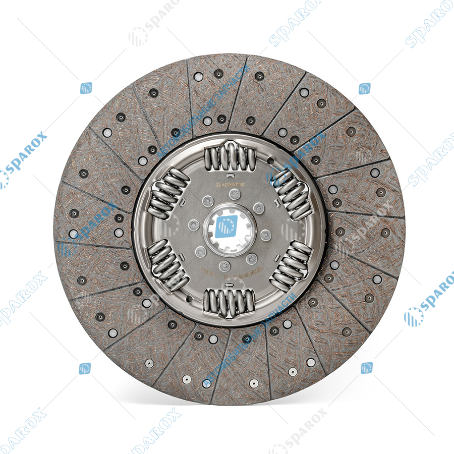 АЕ-1878000205 Диск сцепления ведомый, КамАЗ, с КПП ZF, для лепестковой корзины MFZ-430, d=430мм (ан. 205-1601130)