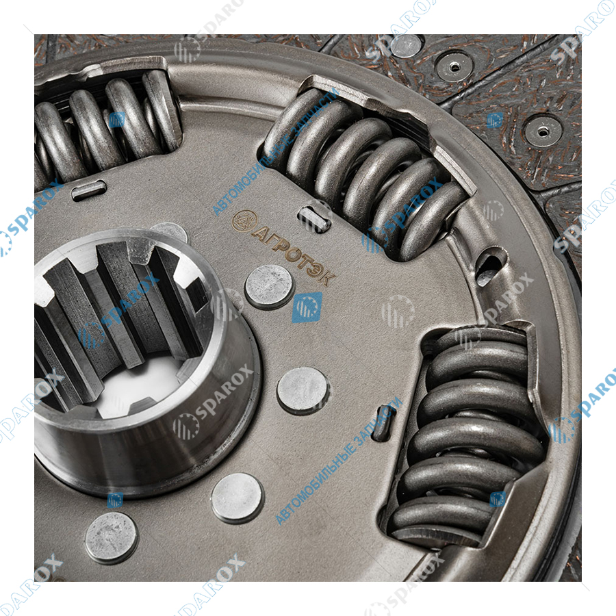 АЕ-1878000205 Диск сцепления ведомый, КамАЗ, с КПП ZF, для лепестковой корзины MFZ-430, d=430мм (ан. 205-1601130)