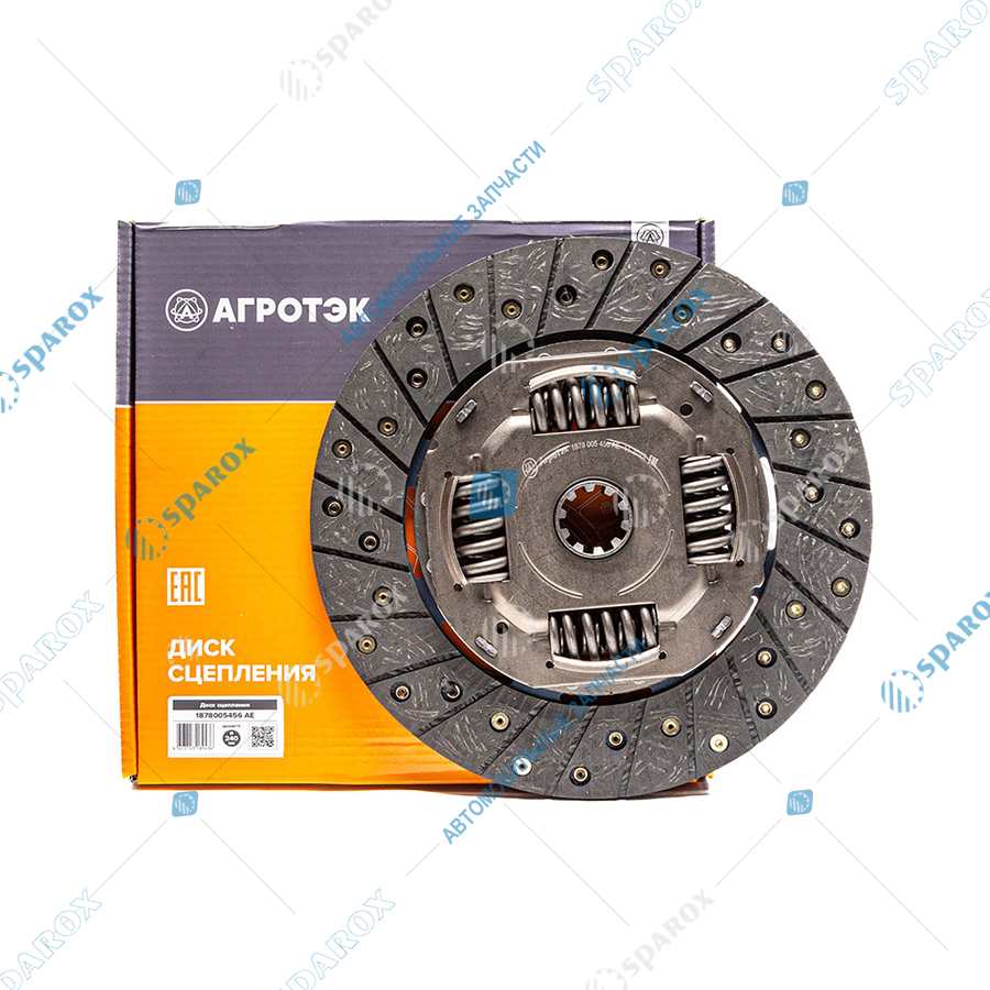 АЕ-1878005456 Диск сцепления ведомый, ГАЗ, дв. CUMMINS, d=240мм (ан. 456-1601130, 40207-1601130)