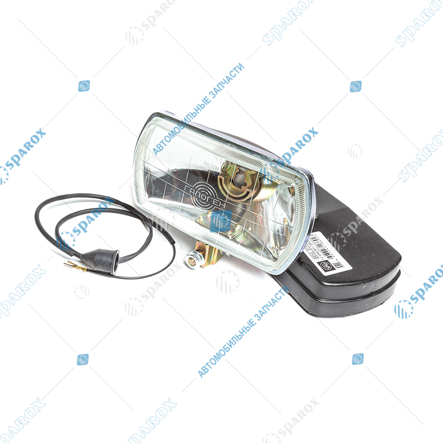 2012-3711 AE Фара противотуманная (прожектор), белая, с крышкой, КамАЗ, МАЗ, 12/24 В (H1)