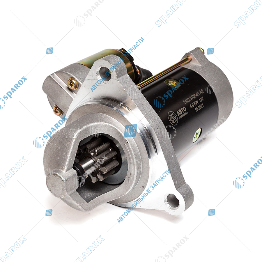 2402-3708-01 AE Стартер редукторный, МТЗ, дв. ММЗ, 12 В, 2.5/4.0 кВт, 10 зуб. (ан. 24.3708)