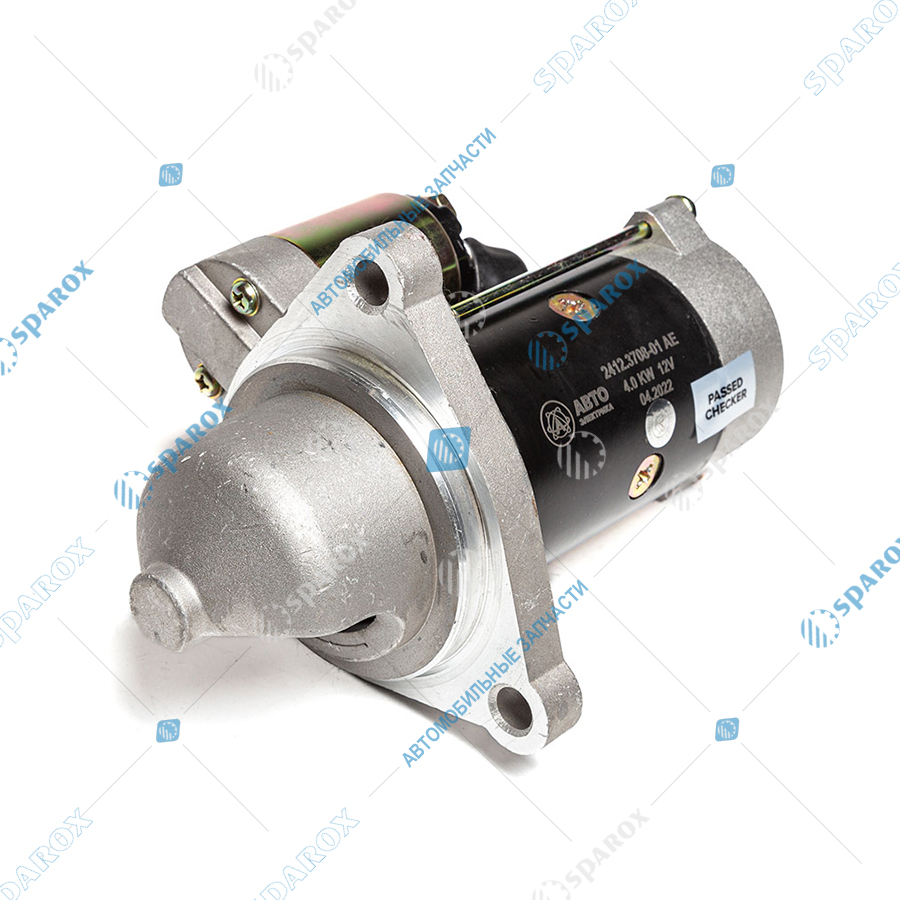 2412-3708-01 AE Стартер редукторный, ВТЗ, ЛТЗ, 12 В, 2.5/4.0 кВт, 10 зуб. (ан.6401.3708 СТ222А, 241.3708)