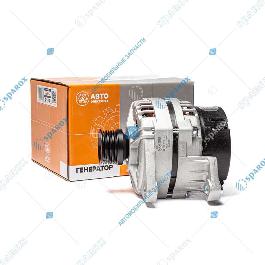 32182-3771 АЕ Генератор ГАЗ, УАЗ дв. УМЗ 14В 135А поликлиновый (5122.3771-50) 32182-3771 (АЕ)
