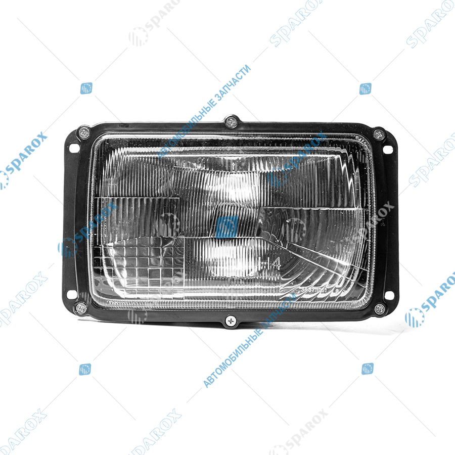 341-3711 AE Фара Камаз, МАЗ, ГАЗ, УАЗ рифленое стекло, с корректором (112.03.29, 334.3711) 341-3711 (AE)