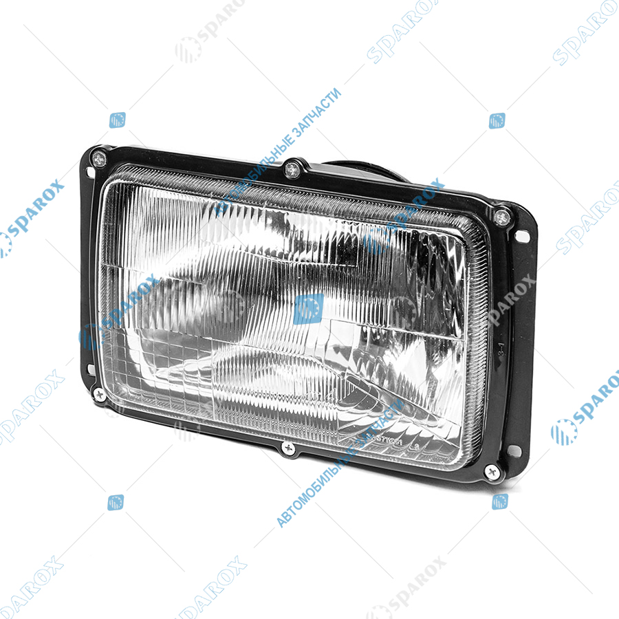 341-3711 AE Фара Камаз, МАЗ, ГАЗ, УАЗ рифленое стекло, с корректором (112.03.29, 334.3711) 341-3711 (AE)